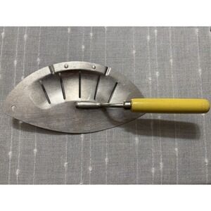 Vintage Foley Pot Strainer Yellow Wooden Handle USA Farmhouse MPLS MINN